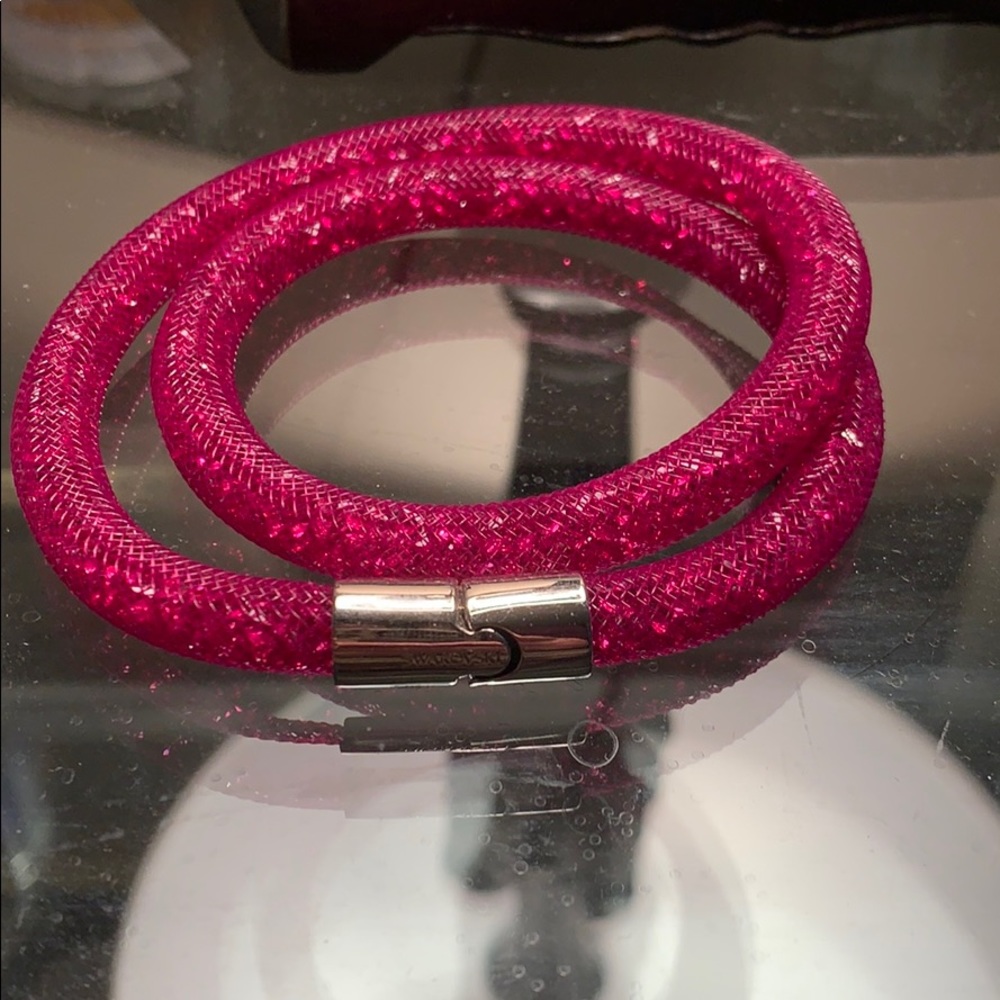 Swarovski double wrap crystal dust bracelet